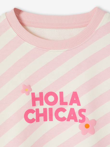 Sweat fille imprimé rose 6 - vertbaudet enfant 