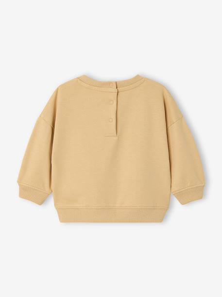 Sweat bébé garçon manches longues cappuccino 2 - vertbaudet enfant 