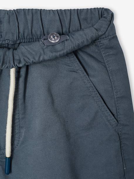 Bermuda garçon élastique bleu jean+jaune pastel+vert sapin 6 - vertbaudet enfant 