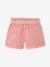 Short fille style paperbag écru+rose+tomette 7 - vertbaudet enfant 