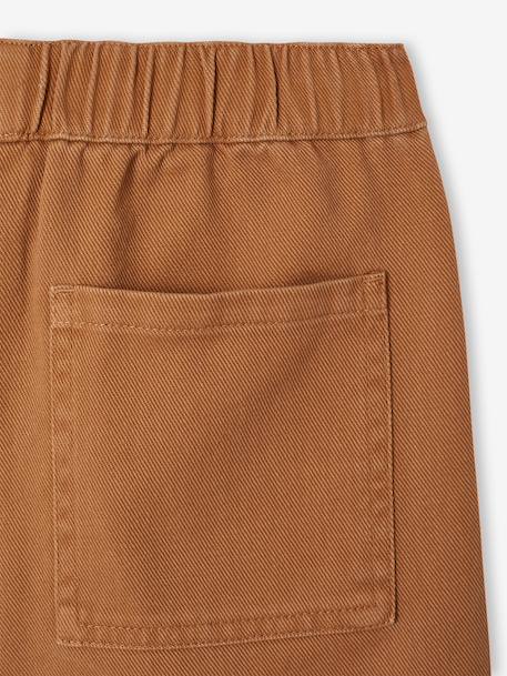 Bermuda garçon en twill anthracite+camel 9 - vertbaudet enfant 