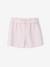 Short fille twill ceinture à nouer rayé bleu+rose+vanille 7 - vertbaudet enfant 