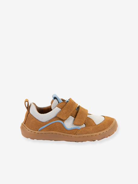 Chaussures barefoot BAZE enfant Froddo bleu jean+caramel 7 - vertbaudet enfant 