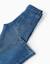 Pantalon en jean à coupe droite Bleu+Bleu foncé 4 - vertbaudet enfant 