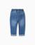 Pantalon en jean slim à cordon Bleu+Bleu foncé 2 - vertbaudet enfant 