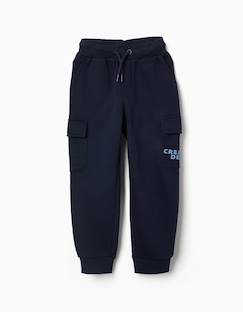 -Pantalon de jogging cargo en coton peigné à imprimé no rules