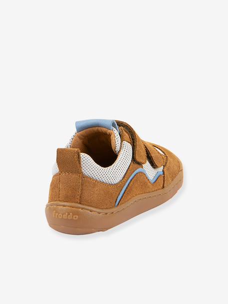 Chaussures barefoot BAZE enfant Froddo bleu jean+caramel 9 - vertbaudet enfant 
