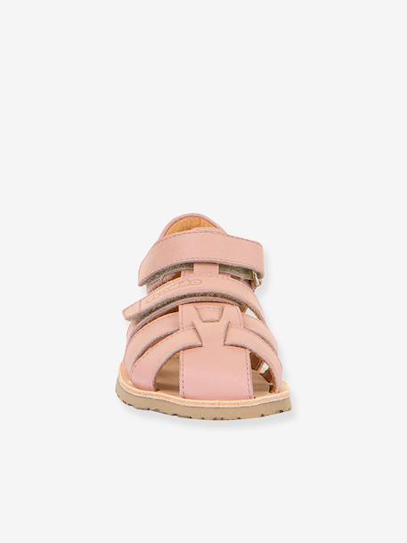 Sandales barefoot FLEXY F enfant Froddo bleu ciel+corail+jaune+rose poudré 20 - vertbaudet enfant 