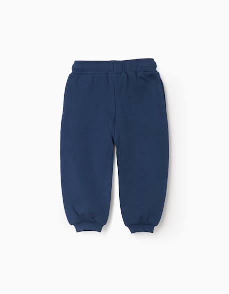 Pantalon de jogging en coton peigné super friends Bleu foncé 2 - vertbaudet enfant 