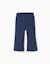Legging évasé en coton peigné Bleu foncé+Rose foncé 1 - vertbaudet enfant 