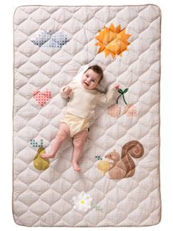 Jouet-Premier âge-Tapis d'éveil et portiques-Tapis d'éveil matelassé XL