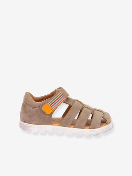 Sandales KEKO enfant Froddo beige+bleu jean+caramel 2 - vertbaudet enfant 