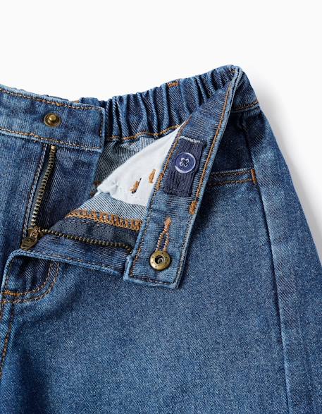 Pantalon en jean baggy Bleu 3 - vertbaudet enfant 