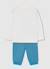 Ensemble bébé t-shirt pantalon coton Blanc 2 - vertbaudet enfant 
