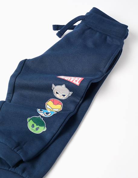 Pantalon de jogging en coton peigné super friends Bleu foncé 4 - vertbaudet enfant 