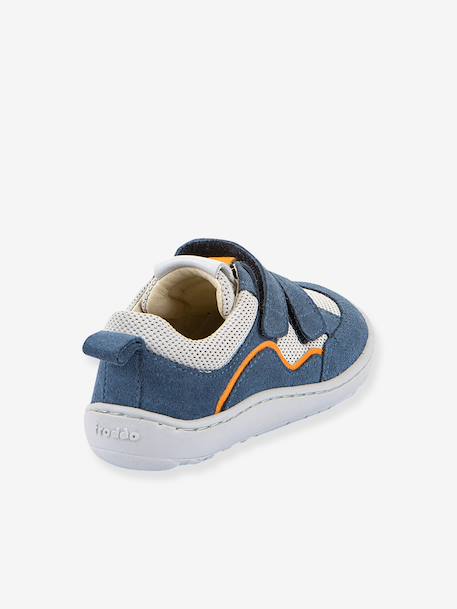 Chaussures barefoot BAZE enfant Froddo bleu jean+caramel 4 - vertbaudet enfant 