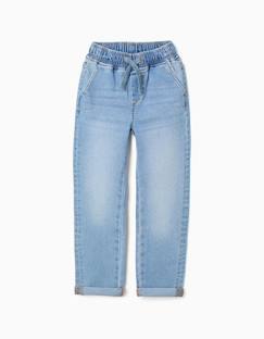-Pantalon en jean slim avec cordon de serrage