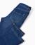 Pantalon en jean à coupe droite Bleu+Bleu foncé 8 - vertbaudet enfant 