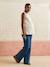 T-shirt grossesse sans manches coton bio beige+kaki 2 - vertbaudet enfant 