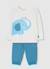 Ensemble bébé t-shirt pantalon coton Blanc 1 - vertbaudet enfant 