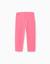 Lot de 2 leggings en coton unis/à fleurs Rose 3 - vertbaudet enfant 