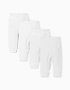 Bébé-Pantalon, jean-Lot de 4 pantalons en coton unis/côtelés