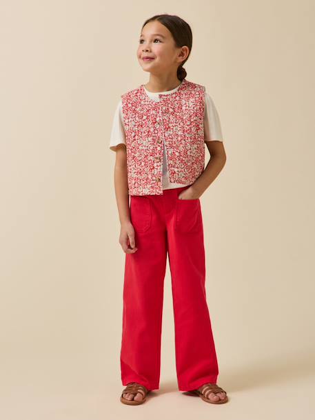 Veste sans manches matelassée fille tissu liberty Liberty lizzy 5 - vertbaudet enfant 