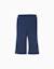 Legging évasé en coton peigné Bleu foncé+Rose foncé 2 - vertbaudet enfant 