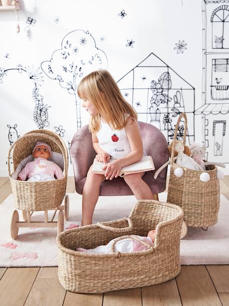 Landau poupon en herbier blanc 6 - vertbaudet enfant 