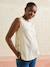 T-shirt grossesse sans manches coton bio beige+kaki 1 - vertbaudet enfant 