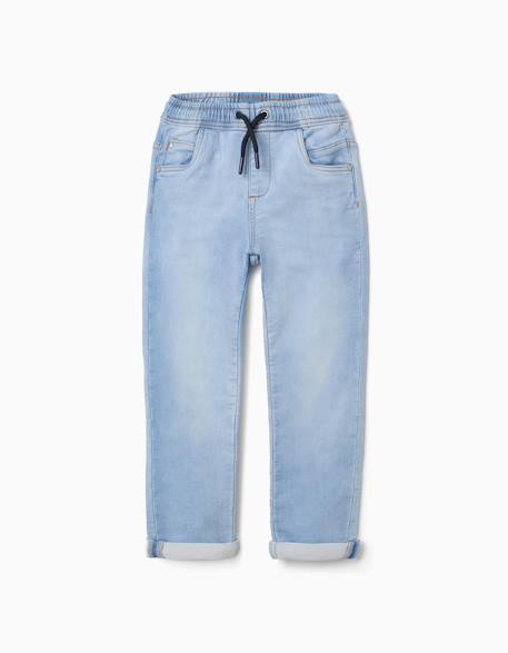Garçon-Pantalon de jogging en jean avec cordon