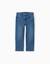 Pantalon en jean à coupe droite Bleu+Bleu foncé 1 - vertbaudet enfant 