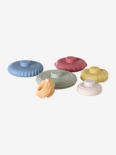 Pyramide sensorielle à empiler multicolore 2 - vertbaudet enfant 