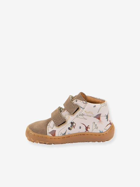 Chaussures premiers pas barefoot imprimés bébé Froddo beige+rose clair 3 - vertbaudet enfant 
