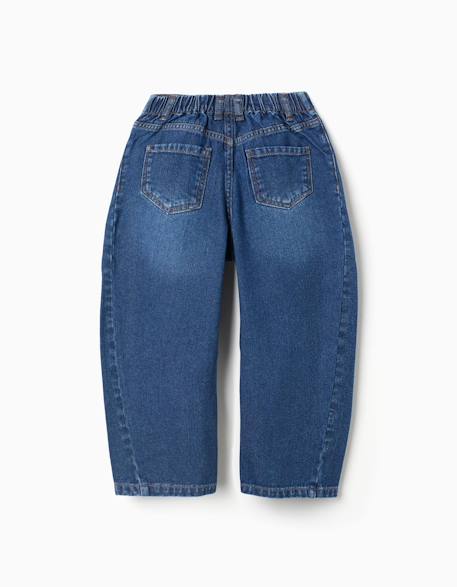 Pantalon en jean baggy Bleu 2 - vertbaudet enfant 