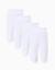 Lot de 4 pantalons à pieds en coton peigné Blanc 1 - vertbaudet enfant 