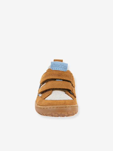 Chaussures barefoot BAZE enfant Froddo bleu jean+caramel 10 - vertbaudet enfant 