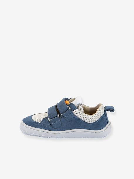 Chaussures barefoot BAZE enfant Froddo bleu jean+caramel 3 - vertbaudet enfant 