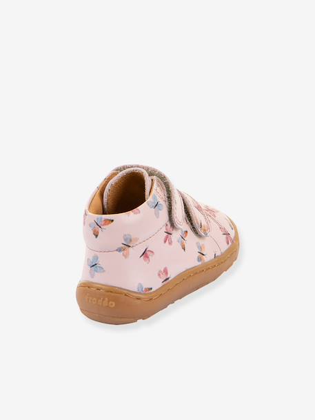 Chaussures premiers pas barefoot imprimés bébé Froddo beige+rose clair 9 - vertbaudet enfant 
