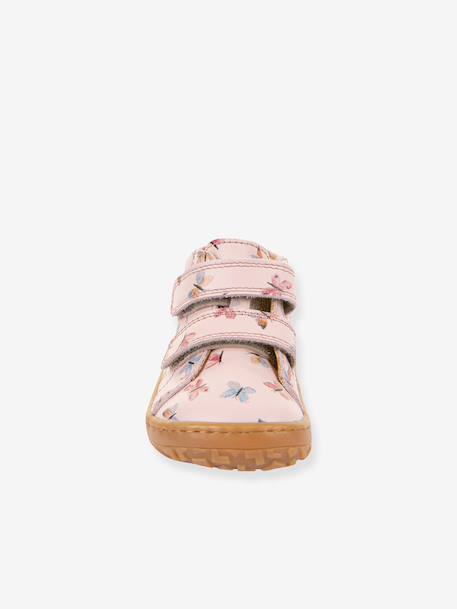 Chaussures premiers pas barefoot imprimés bébé Froddo beige+rose clair 10 - vertbaudet enfant 
