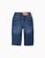 Pantalon en jean baggy Bleu 2 - vertbaudet enfant 