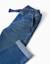 Pantalon en jean slim avec cordon de serrage Bleu+Bleu foncé 4 - vertbaudet enfant 