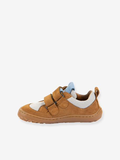 Chaussures barefoot BAZE enfant Froddo bleu jean+caramel 8 - vertbaudet enfant 