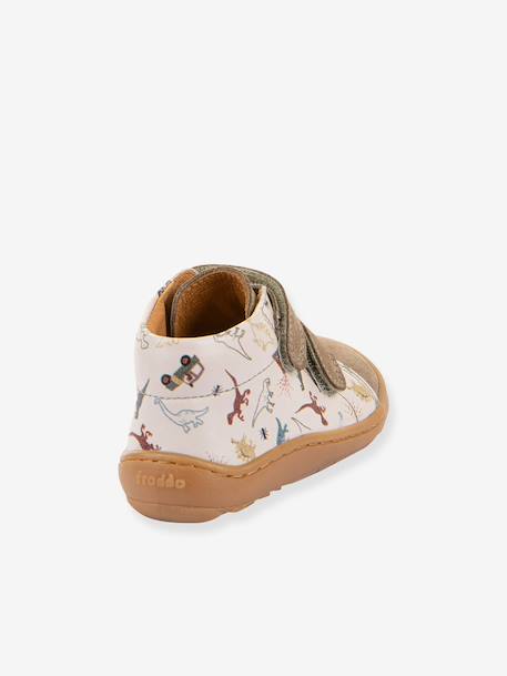 Chaussures premiers pas barefoot imprimés bébé Froddo beige+rose clair 4 - vertbaudet enfant 