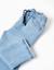 Pantalon de jogging en jean avec cordon Bleu clair 4 - vertbaudet enfant 