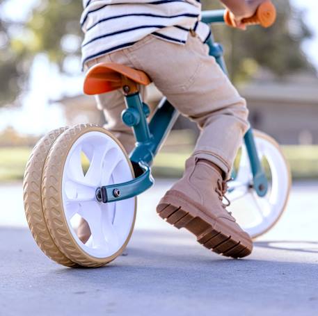Draisienne junior, légère, équipée d'une double roue arrière Noir+Vert+Vert et maron 10 - vertbaudet enfant 