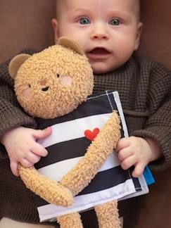 Jouet-Premier âge-Jouets en tissu-Livre ourson câlin double face