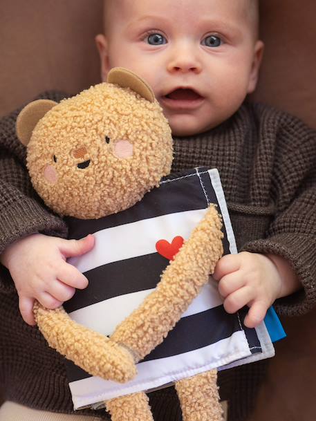Livre ourson câlin double face multicolore 1 - vertbaudet enfant 