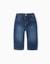 Pantalon en jean baggy Bleu 1 - vertbaudet enfant 
