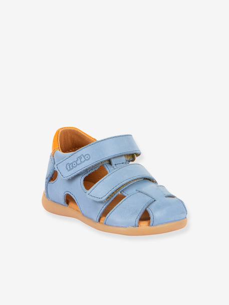 Sandales DANAE bébé Froddo bleu ciel+rose poudré 1 - vertbaudet enfant 